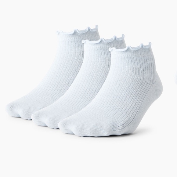Aritzia Accessories - Aritzia Sunday Best Sugarplum Ankle Sock 3-Pack, Plein Air, M/L - NWT